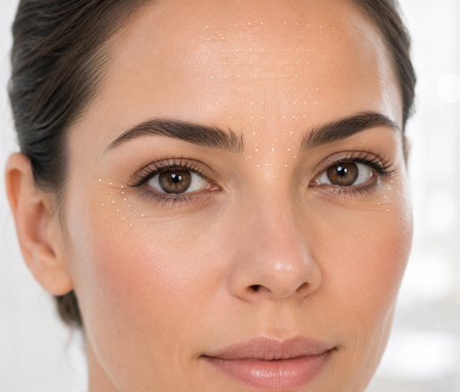 Placeholder – upper face treatment areas